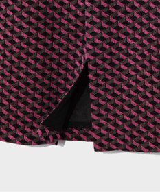 GRACE CONTINENTAL ラメジャガードラインスカート