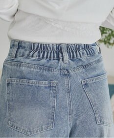 WEGO 【ANGIE VINTAGE】バレルレッグデニムパンツ