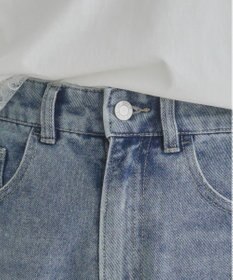 WEGO 【ANGIE VINTAGE】バレルレッグデニムパンツ