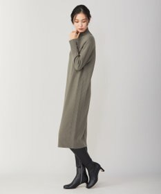 ICB L 【WEB限定カラーあり】 ソフトカシミヤミックス ハイネックワンピース