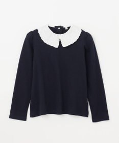 ANY KIDS 襟 刺繍 カットソー