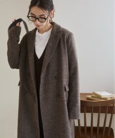WEGO 【ANGIE VINTAGE】ツイードダブルロングコート