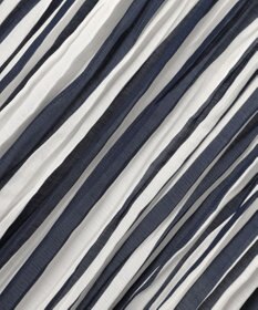 自由区 L 【接触冷感・洗える】ハンドワッシャープリーツストライプ スカート