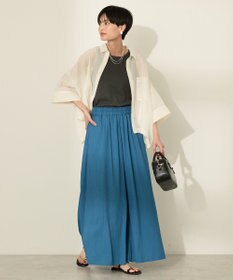 AMERICAN HOLIC (選べる丈２サイズ)接触冷感ギャザースカーチョ【WEB限定カラー有り】