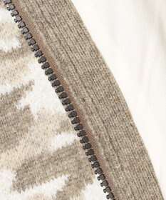 JOSEPH ABBOUD MOUNTAIN 【UNISEX】ラムウール×モールカモフラ フルZIPニット