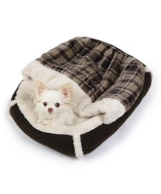 PET PARADISE ペットパラダイス 四角寝袋 遠赤外線 《チェック柄》 45×57cm
