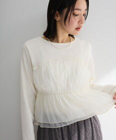 Green Parks オーガンジービスチェドッキングプルオーバー