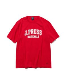 J.PRESS MEN 【UNISEX】College Logo T-shirt レッド系