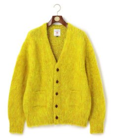 J.PRESS MEN 【J.PRESS ORIGINALS】SHETLAND WOOL SHAGGY MOULINET COLOR SADLE CARDIGAN / JAPAN MADE