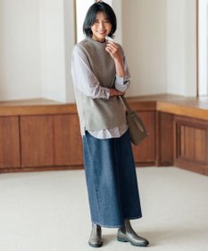 23区 【洗える】ベーシックカタアゼ ニットベスト