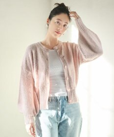 #Newans 【洗える】ボリュームスリーブニットカーディガン