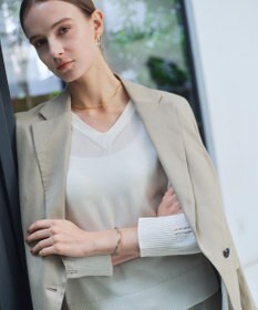 BEIGE， MICA / リネンブレンドテーラードジャケット  L.Taupe