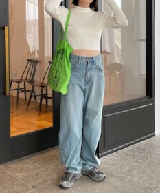 WEGO リブハイネックショートニット