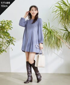 Tiaclasse 【洗える・スマート裏起毛】アシメタックチュニックブラウス