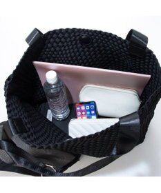 UNBILLION ポーチ付きネオプレーンメッシュビッグトートバッグ