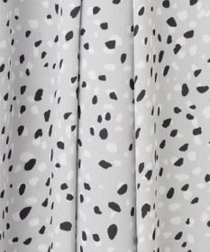 自由区 【XSサイズ～/洗える】フローイングドットプリント スカート