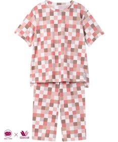 ワコール／睡眠科学 パジャマ 綿100%(本体) 天竺素材 5分袖 半袖 7分丈 レディース YDT153 睡眠科学／ワコール