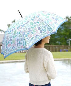 槇田商店 <新柄登場>Stig Lindberg HERBARIUM BRIGHT ライトブルー 長傘