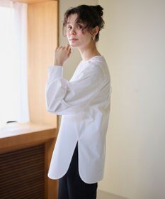 #Newans 【洗濯機可】シャーリングカフスシャツ