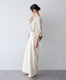 YECCA VECCA ホイップスリーブブラウス