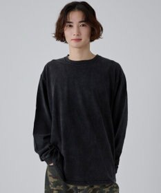 WEGO 【ユニセックス着用ITEM/SMLサイズ展開】クルーネックコットンT(LS)