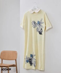 une nana cool 【ムーミン】MOOMIN × une nana ccol　なめらかふわふわワンピース