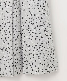 自由区 【XSサイズ～/洗える】フローイングドットプリント スカート