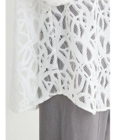 Green Parks ・ＥＬＥＮＣＡＲＥ　ＤＵＥ　レースバンドカラーブラウス