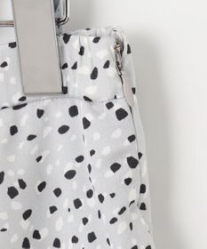 自由区 【XSサイズ～/洗える】フローイングドットプリント スカート