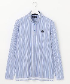 23区GOLF 【MEN】ロゴストライププリント 長袖シャツ