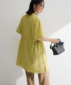Green Parks ウエストリボンミディ丈ワンピース