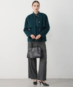 ICB L 【先行予約】WoolRever ノーカラーショートコート