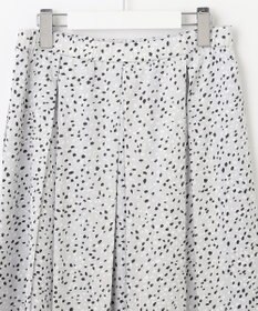 自由区 【XSサイズ～/洗える】フローイングドットプリント スカート