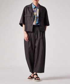 Paul Smith レーヨンリネン コクーンシルエット タックパンツ