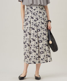 171 新品 今季 新作 自由区 SHIHOさん着フラワープリント スカート40 171 新品 今季 新作 自由区 SHIHOさん着フラワープリント