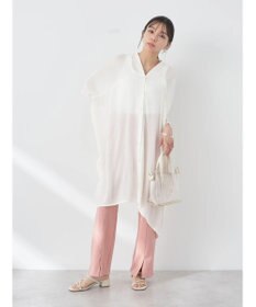 earth music&ecology レーヨンビッグシャツチュニック