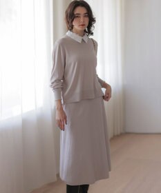 組曲 S 襟付きニットアップ