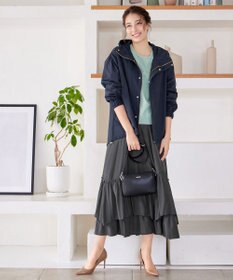 Tiaclasse 【新色追加・洗える】撥水ドロストマウンテンパーカー