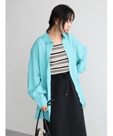 Green Parks レギュラーカラーシアーシャツ