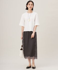 自由区 【セットアップ対応・洗える】LIPストレッチプルオーバー ブラウス