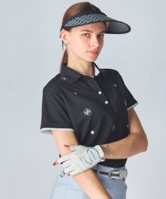 FILA GOLF／marie claire 【marie claire SPORT】ロゴ刺繍半袖ポロシャツ