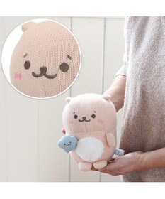 Mother garden しろたん あみぐるみ お座り マスコット 《しろたん/らっこいぬ》 単品