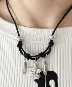 WEGO Lモチーフパーツコードネックレス