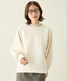 ANY L ロゴ刺繍ダンボールトレーナー