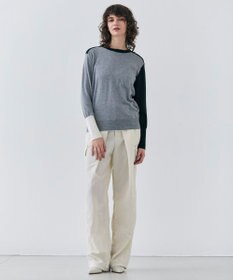 BEIGE， 【洗える】BURNET / カラーミックスクルーネックトップス