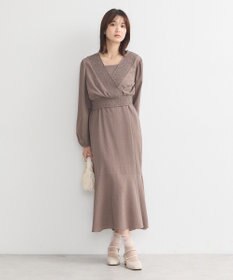 earth music&ecology ＳＥＴ２点カシュクールプルオーバー＋キャミワンピース