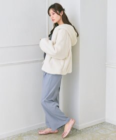 Feroux フード付きフェイクファー パーカー