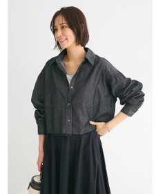 Green Parks ・ＳＵＧＡＲ　ＳＰＯＯＮ　クロップドデニムシャツ