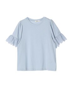 earth music&ecology 配色スカラップスリーブＴＥＥ