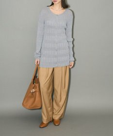 Green Parks プリーツニットカーディガン